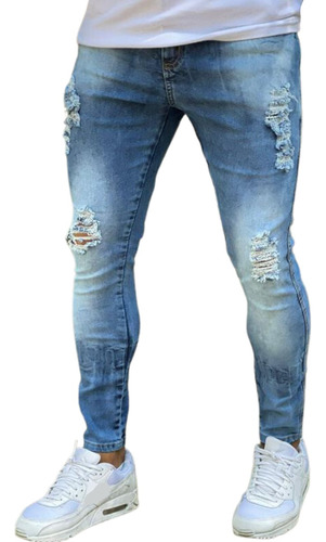 Calça Jeans Rasgada Estilo Destroyed P/entrega De Qualidade