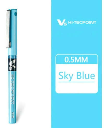 Lápiz De Tinta Pilot Hi-tecpoint 05.mm V5 Turquesa