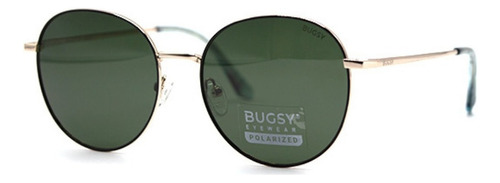 Lente De Sol Bugsy - 5118 Diseño Dorado Y Verde C3