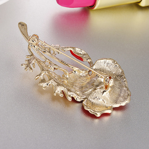 Broche Con Goteo Rojo Y Clavel Para Mujer Boutonniere Day 60