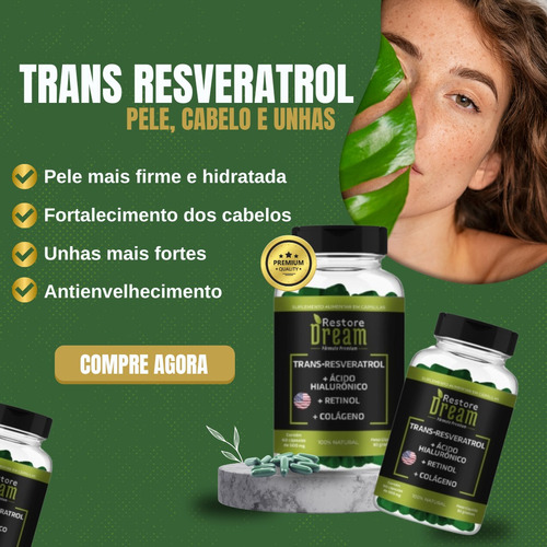 Trans-resveratrol Americano Rejuvenescedor - Restoredream