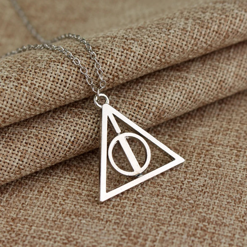 V Harry Potter - Collar Dije Reliquias De La Muerte Plateado