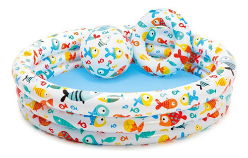 Set De 3 Piscinas Inflables Al Aire Libre, Juego Acuático