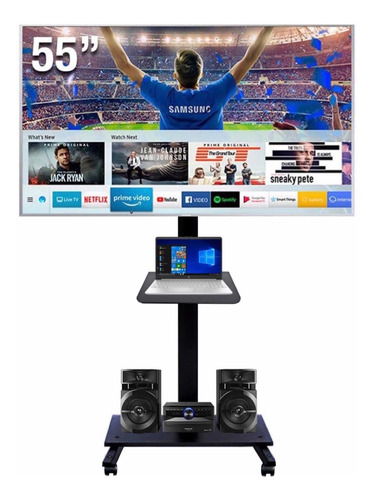 Imagen 1 de 4 de Soporte Móvil Para Televisión De Pie Led Lcd Plasma 32 A 70