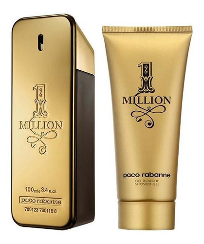 Kit Perfume Paco Rabanne 1 Million Masc Edt 100 Ml + Gel