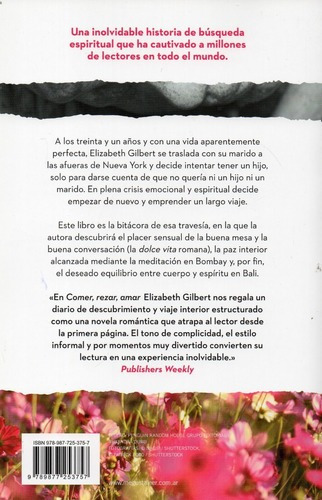 Imagen 2 de 4 de Comer, Rezar, Amar / Elizabeth Gilbert