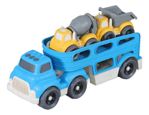 Set De Camion Transportador Con 2 Camiones Juguete Abeien