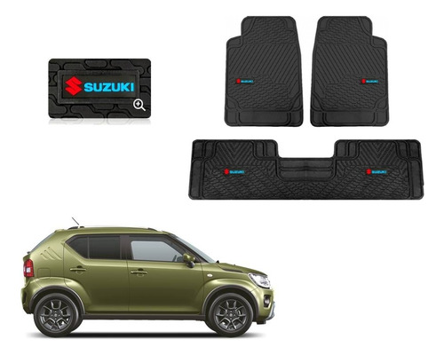 Tapetes 3pz Bt Logo Suzuki Ignis 2021 2022 2023 2024