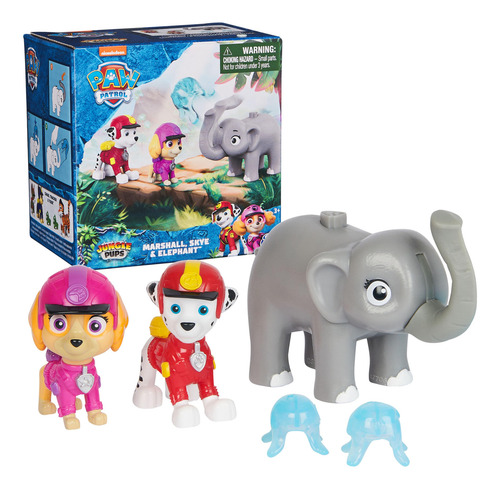 Bonecos De Ação Paw Patrol Jungle Pups Marshall Skye
