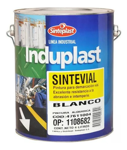 Sinteplast Sintevial Pintura Demarcacion Blanco X 4