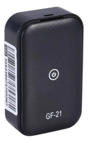 Mini Gps Gf21 Rastreamento Localizador Superior Ao Gf07 Gf09 Cor Preto