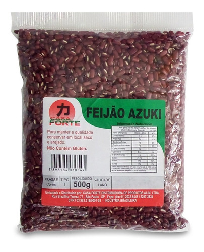 Feijão Azuki Casa Forte 500g