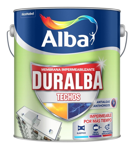 Duralba Techos Impermeabilizante 20 Kg Alba Membrana Liquida