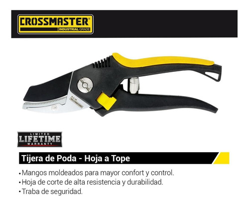 Imagen 2 de 3 de Tijera Para Poda Con Yunque 203 Mm Crossmaster 9937858