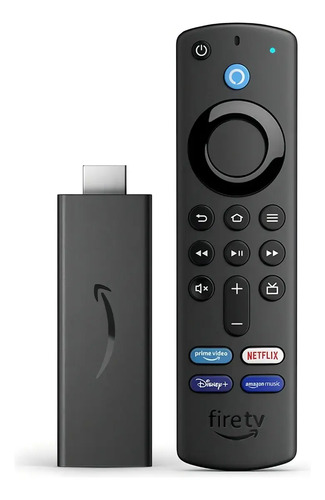 Amazon Fire Tv Stick 3 Ger Full Hd 1080p Bi Volt Cor Preto Tipo de controle remoto De voz Alexa