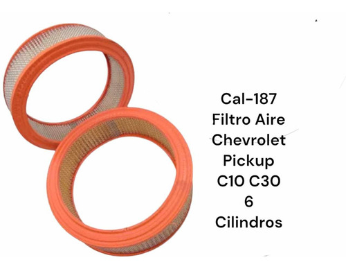 Filtro Aire Redondo Chevrolet. Pick-up C10 C30 6 Cil