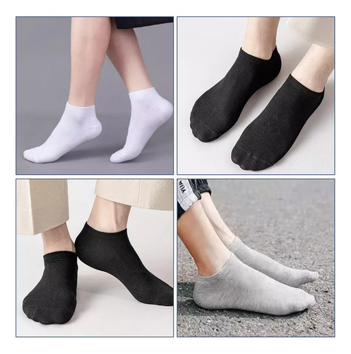 20 Pares Calcetines Cortos Deportiva Hombres Unisex Calceta