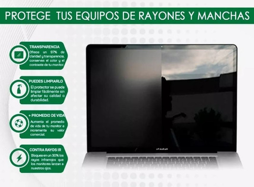 Imagen 2 de 8 de Protector Pantalla Portátil Monitor 14-16 Mate-antirreflejo