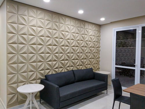 Imagem 7 de 10 de Revestimento 3d Placa De Pvc 3d Alto Relevo Parede 50 X 50cm