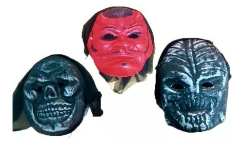 Mascara Diablo Bruja Esqueleto Super Económica Halloween