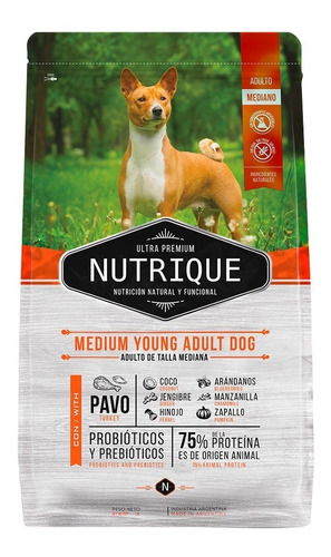 Nutrique Perro Adulto Joven Mediano X 12 Kg