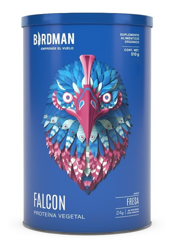 Falcon Protein 510gr Birdman Proteina Organica Vegana