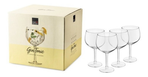 Set De Copas De Trago X4 Royal Leerdman - Modelo Gin Tonic