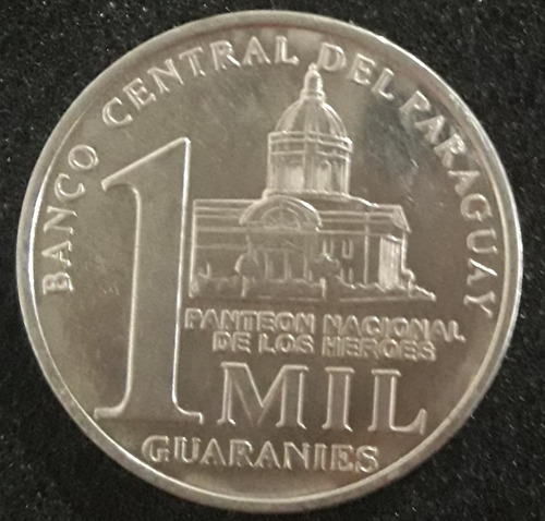 Imagem 1 de 2 de Moeda 1mil Guaranies Ano 2006 Paraguai