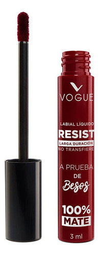Labial Liquido Vogue Resist Acabado Natural Color Atevida