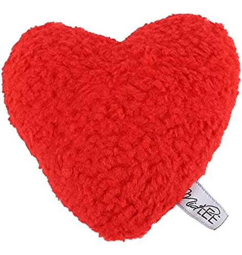 Juguete Para Perro Midlee De Peluche Con Corazón Rojo Para E