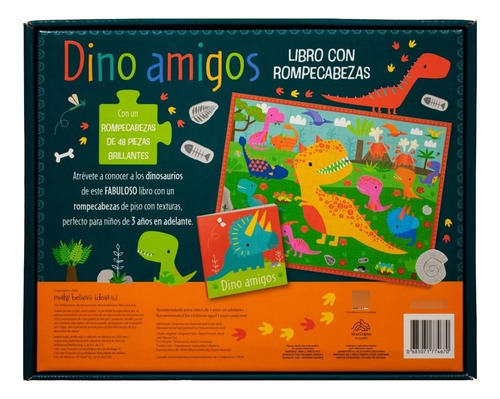 Dino Amigos. Libro Con Rompecabezas De 48 Piezas