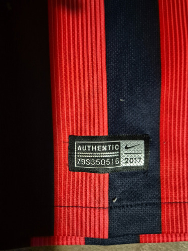 Camiseta San Lorenzo Nike 2017 Talle 10-12 (Usado)