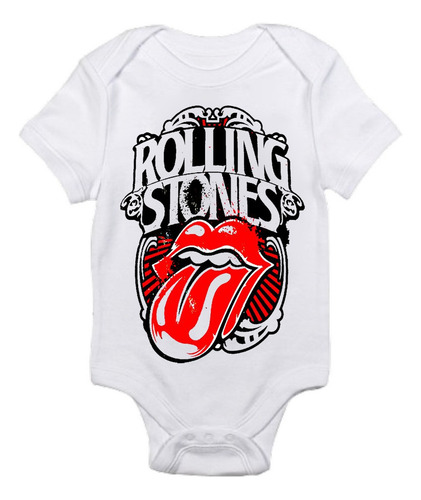 Pañalero Bebé Musica The Rolling Stones Rock Varias Tallas