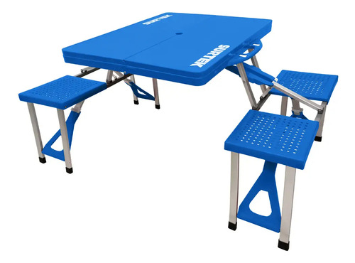 Mesa Plegable P/camping Surtek Meple Azul