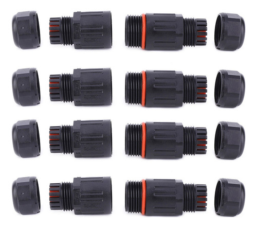 For 10*conector De 3 Pines De Cable Eléctrico Impermeable