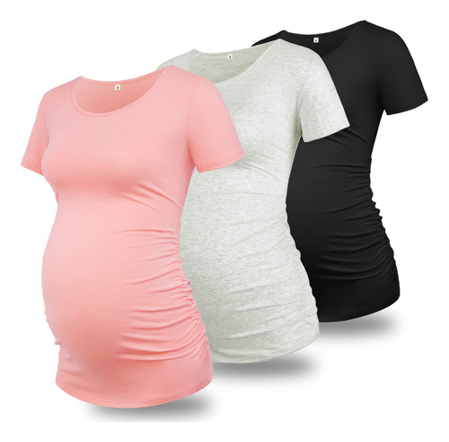 Glamix Camisas De Maternidad Para Mujer, Camisetas De Manga