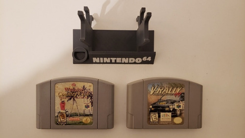Imagen 1 de 10 de 2 Juegos Nintendo 64 Waialae Golf V-rally + Soporte Joystick