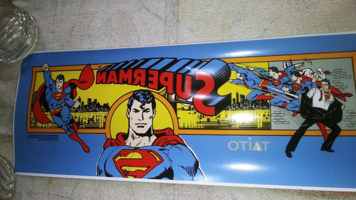 Imagen 3 de 5 de Vinilo Marquesina Arcade Superman Restaurada