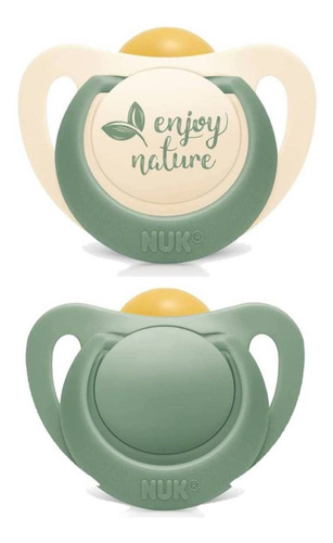 Chupeta Nuk For Nature Bico Latex 6m+ Kit Com 2 Peças