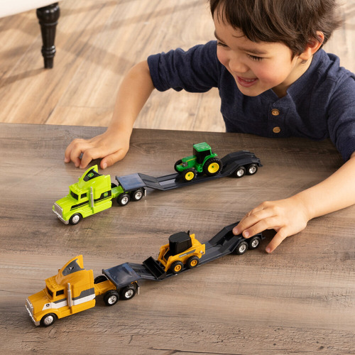 Camion Semiremolque Escala 1/64 Minicargadora John Deere 3a+
