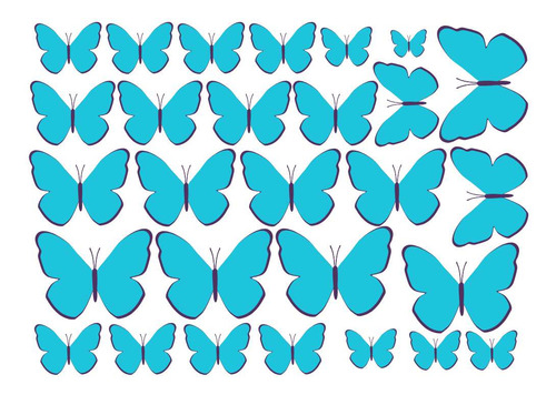 Impresión Comestible En Oblea De Arroz Delgada Mariposas