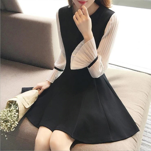 Imagen 2 de 4 de Vestido Negro Talla S Nuevo Importado En Stock