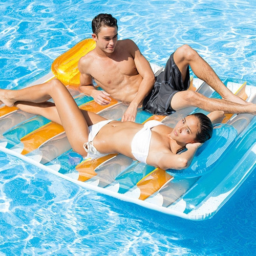 Cama Inflable Importada 2 Plazas Intex Pileta Verano Mar