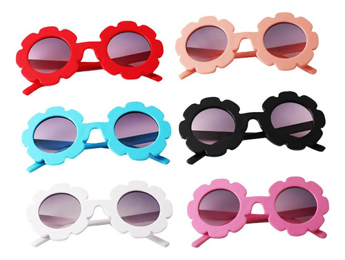 Gafas De Forma De Flor Para Niños Uv400 Vacaciones De