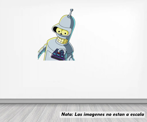 Vinil Sticker Pared 30cm Lado Futurama Modld 0046