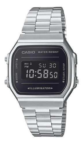 Reloj Casio Vintage, A-168wm-1vt, Illuminator, Cristal,retro