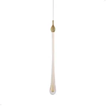 Comprar Lustre Pendente Skylight Drop 3059 Led Dourado\u002Ftransparente