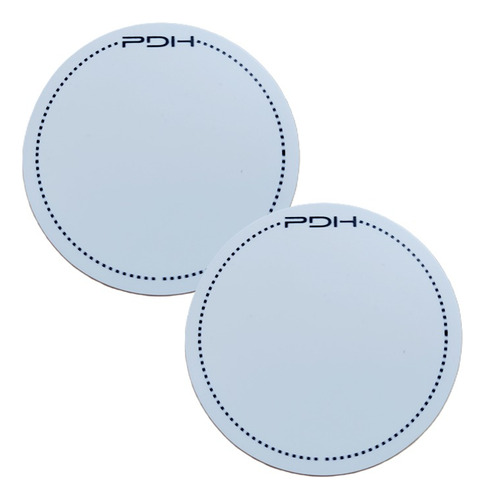 Pdh - 2 Protectores Bombo - Simple Blanco