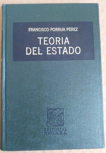 Teoría Del Estado (usado) Francisco Porrúa