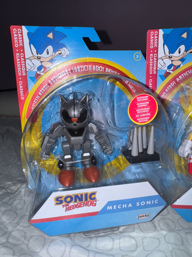 Jakks Sonic The Hedgehog Super Sonic Mecha Sonic 4 Pulgadas (Usado)